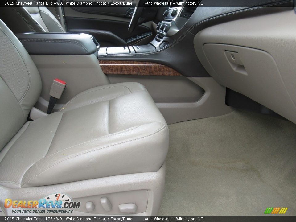 2015 Chevrolet Tahoe LTZ 4WD White Diamond Tricoat / Cocoa/Dune Photo #12