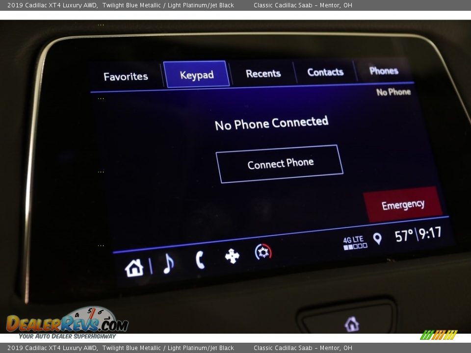 2019 Cadillac XT4 Luxury AWD Twilight Blue Metallic / Light Platinum/Jet Black Photo #13