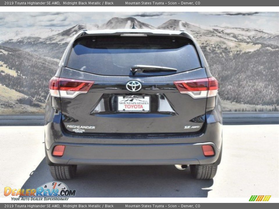 2019 Toyota Highlander SE AWD Midnight Black Metallic / Black Photo #4