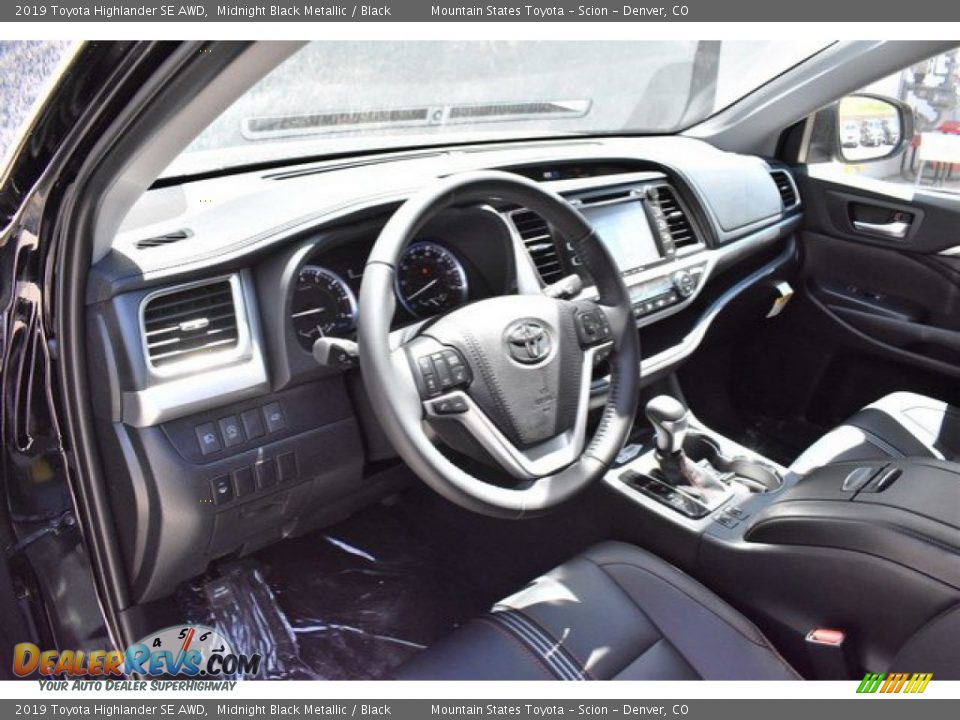 2019 Toyota Highlander SE AWD Midnight Black Metallic / Black Photo #5