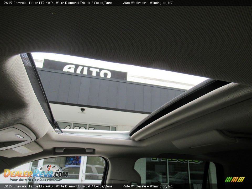 2015 Chevrolet Tahoe LTZ 4WD White Diamond Tricoat / Cocoa/Dune Photo #14