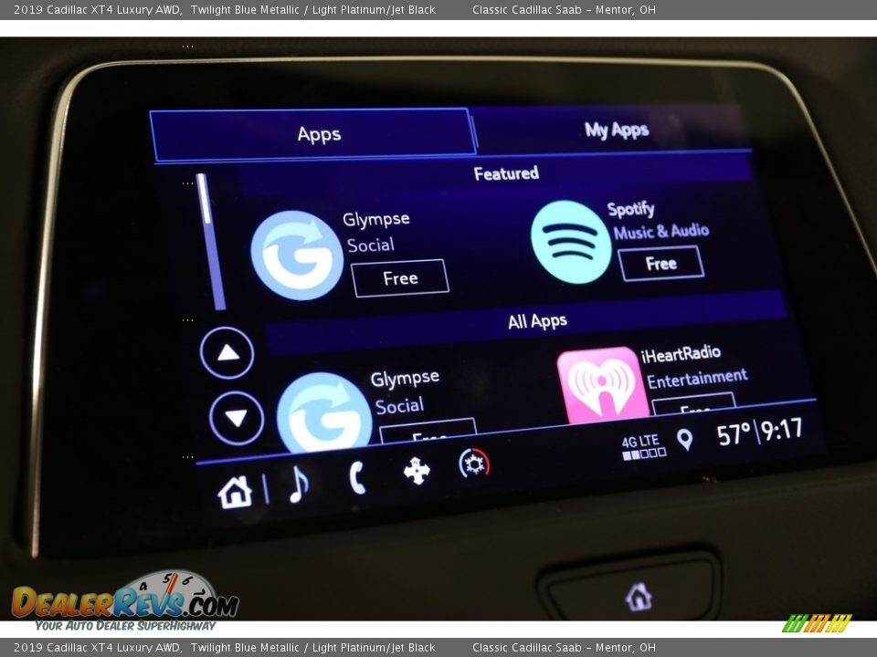 2019 Cadillac XT4 Luxury AWD Twilight Blue Metallic / Light Platinum/Jet Black Photo #15