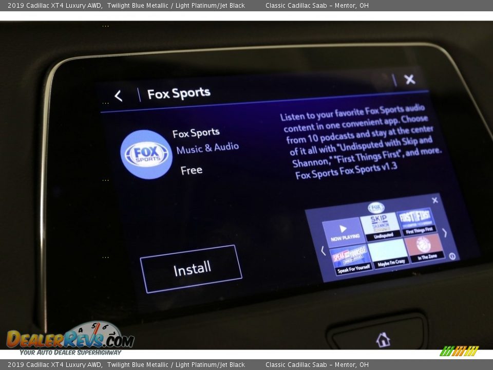 2019 Cadillac XT4 Luxury AWD Twilight Blue Metallic / Light Platinum/Jet Black Photo #17