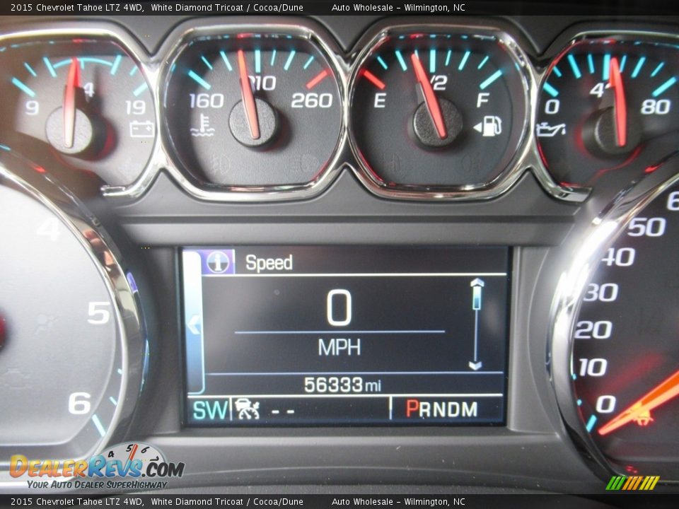 2015 Chevrolet Tahoe LTZ 4WD White Diamond Tricoat / Cocoa/Dune Photo #16