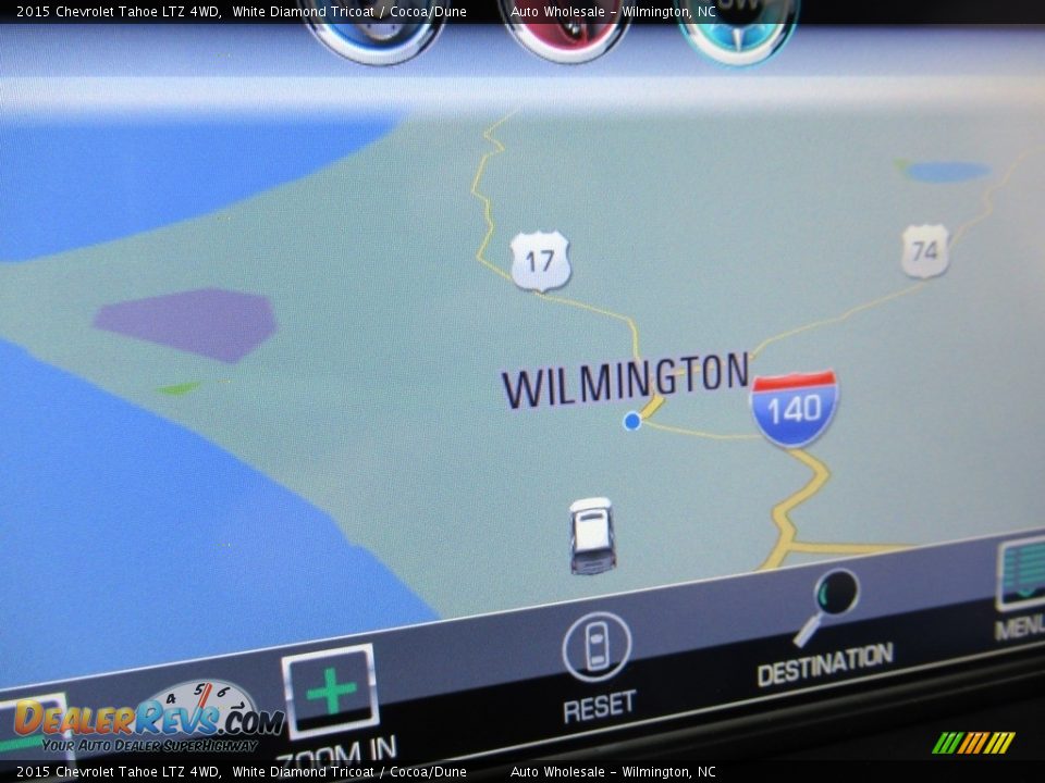 2015 Chevrolet Tahoe LTZ 4WD White Diamond Tricoat / Cocoa/Dune Photo #17