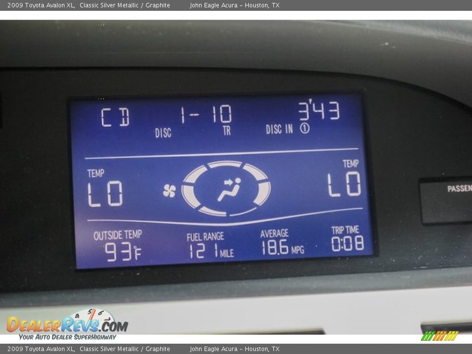 2009 Toyota Avalon XL Classic Silver Metallic / Graphite Photo #31