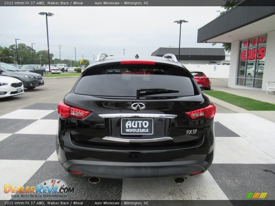 2013 Infiniti FX 37 AWD Malbec Black / Wheat Photo #4