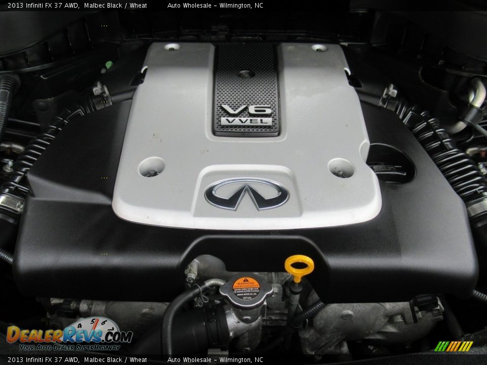 2013 Infiniti FX 37 AWD Malbec Black / Wheat Photo #6