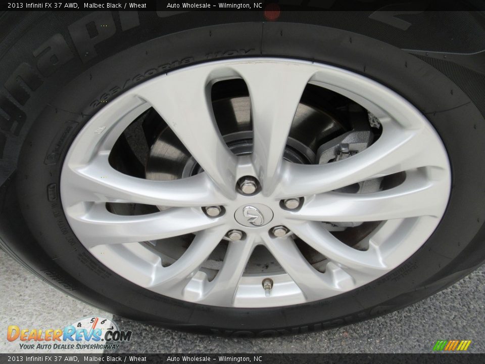 2013 Infiniti FX 37 AWD Malbec Black / Wheat Photo #7