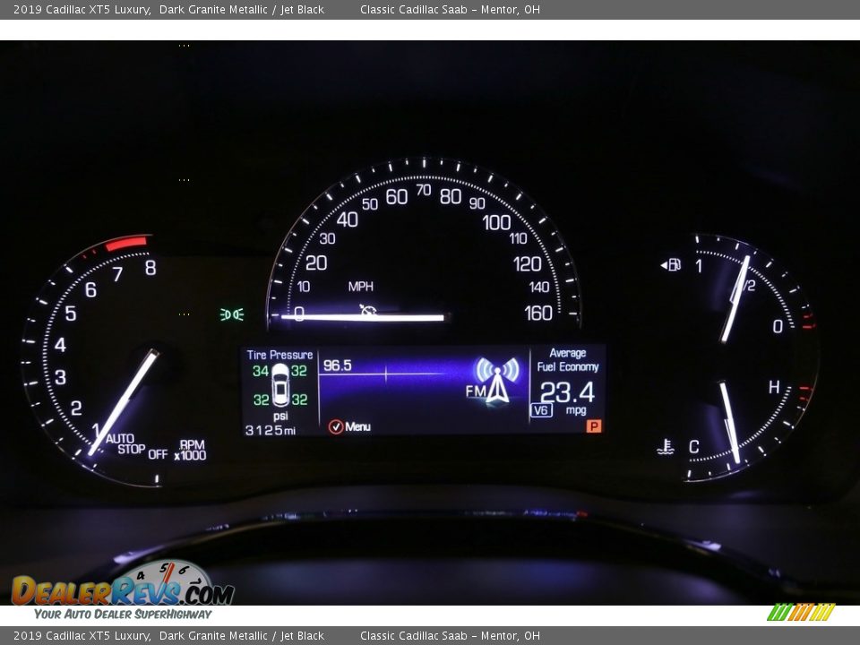 2019 Cadillac XT5 Luxury Dark Granite Metallic / Jet Black Photo #8