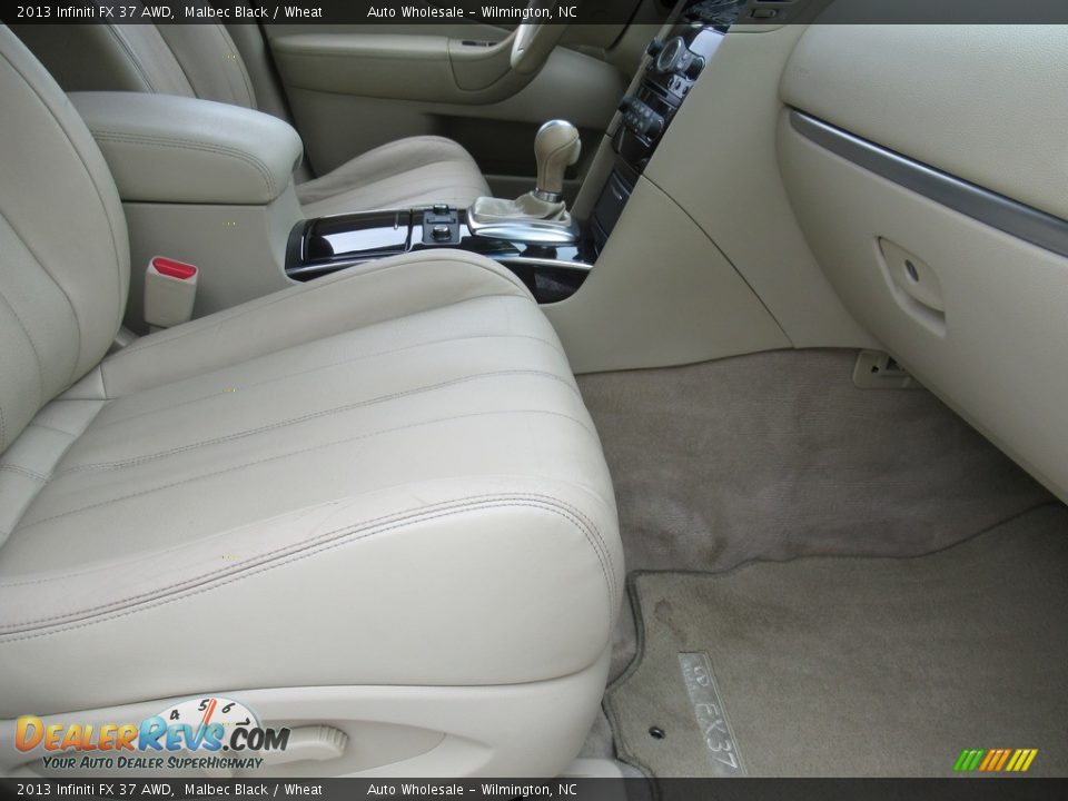 2013 Infiniti FX 37 AWD Malbec Black / Wheat Photo #12