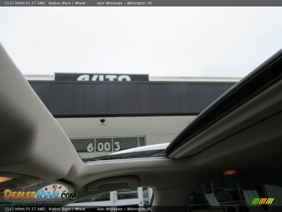 2013 Infiniti FX 37 AWD Malbec Black / Wheat Photo #14