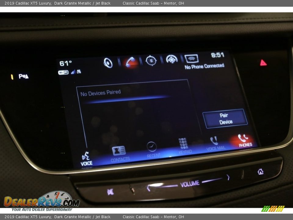 2019 Cadillac XT5 Luxury Dark Granite Metallic / Jet Black Photo #14