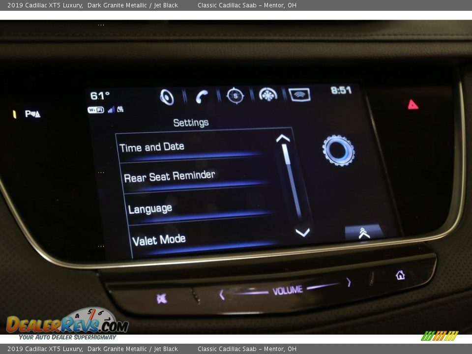 2019 Cadillac XT5 Luxury Dark Granite Metallic / Jet Black Photo #15