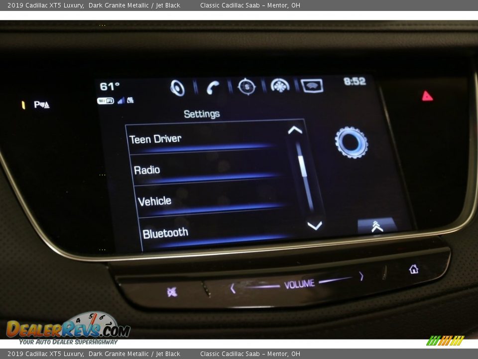 2019 Cadillac XT5 Luxury Dark Granite Metallic / Jet Black Photo #16