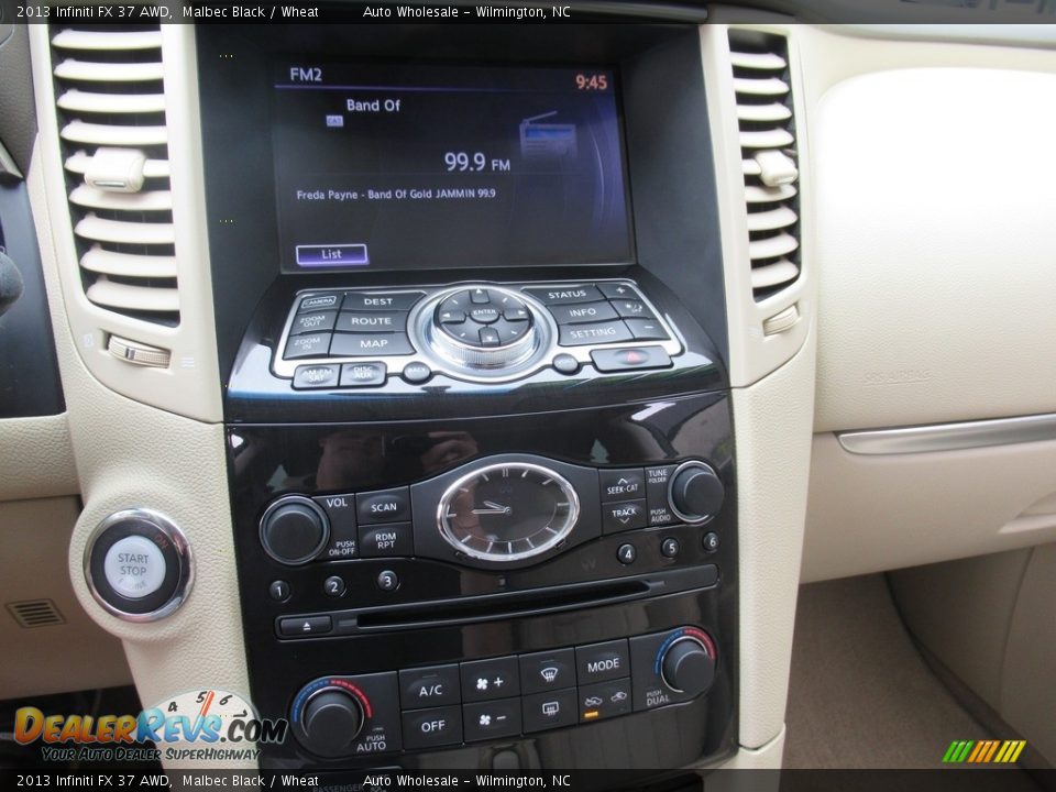 2013 Infiniti FX 37 AWD Malbec Black / Wheat Photo #18