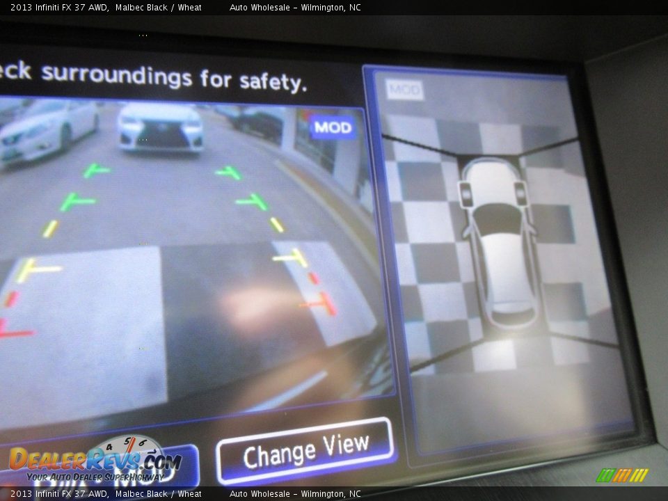 2013 Infiniti FX 37 AWD Malbec Black / Wheat Photo #19