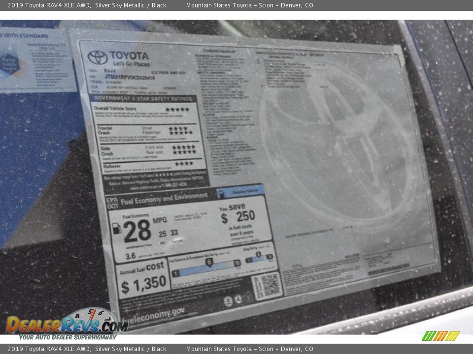 2019 Toyota RAV4 XLE AWD Silver Sky Metallic / Black Photo #11
