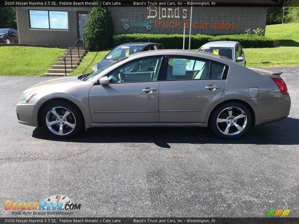 2008 Nissan Maxima 3.5 SE Pebble Beach Metallic / Cafe Latte Photo #1