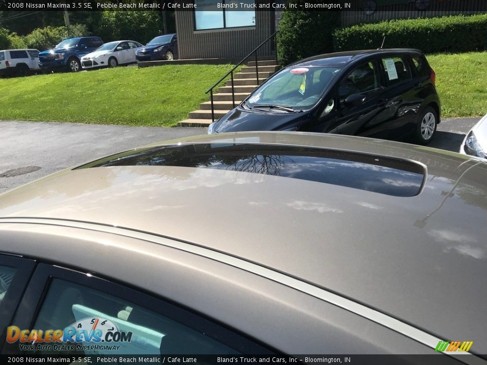 2008 Nissan Maxima 3.5 SE Pebble Beach Metallic / Cafe Latte Photo #6