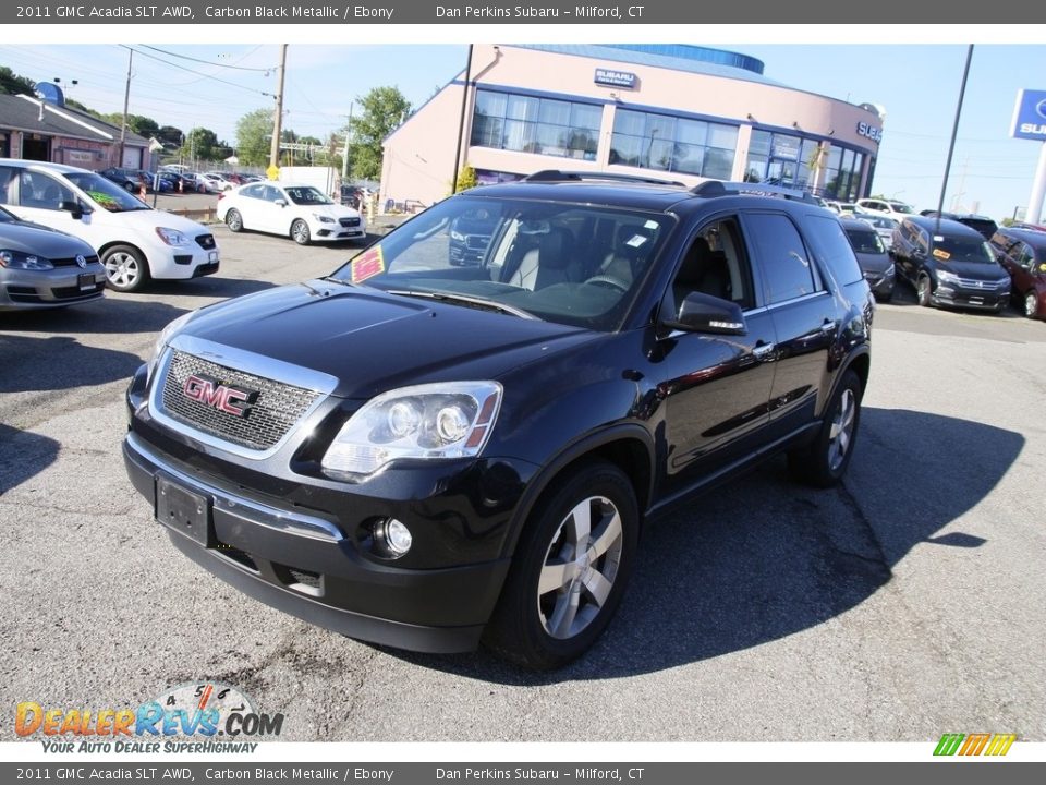 2011 GMC Acadia SLT AWD Carbon Black Metallic / Ebony Photo #1