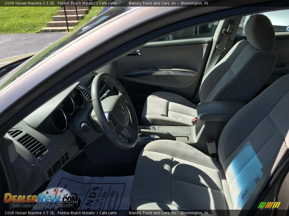 2008 Nissan Maxima 3.5 SE Pebble Beach Metallic / Cafe Latte Photo #7