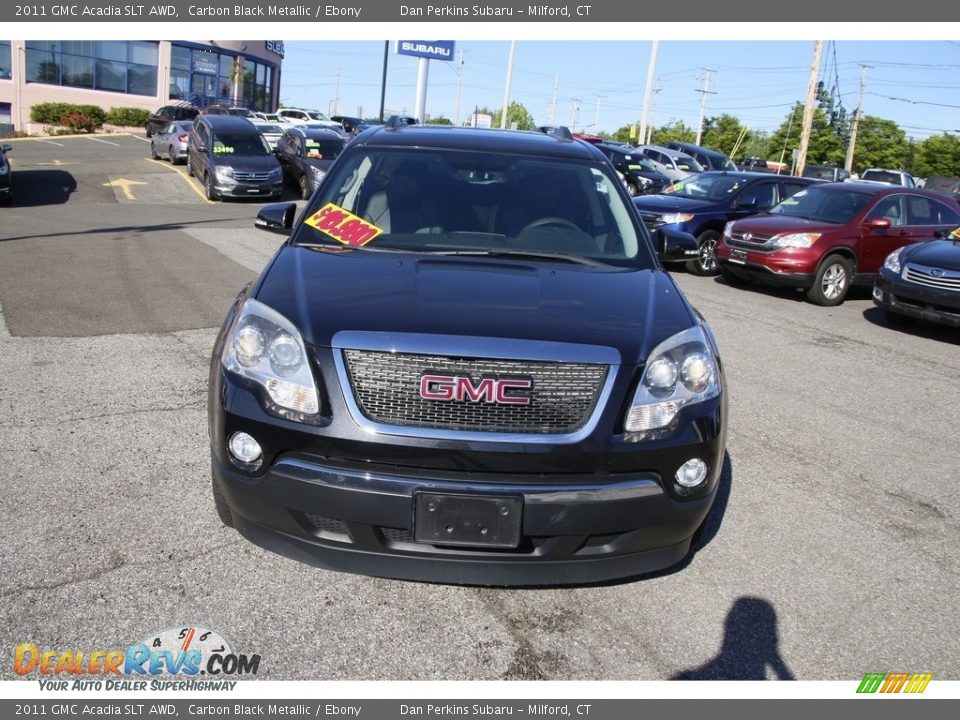 2011 GMC Acadia SLT AWD Carbon Black Metallic / Ebony Photo #2