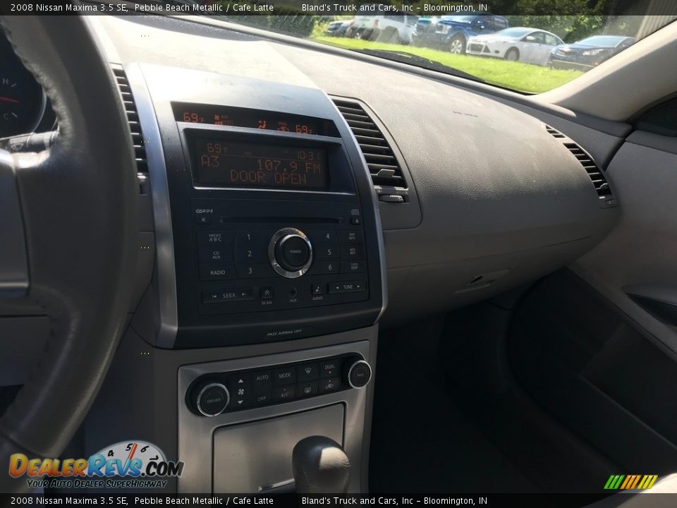 2008 Nissan Maxima 3.5 SE Pebble Beach Metallic / Cafe Latte Photo #10