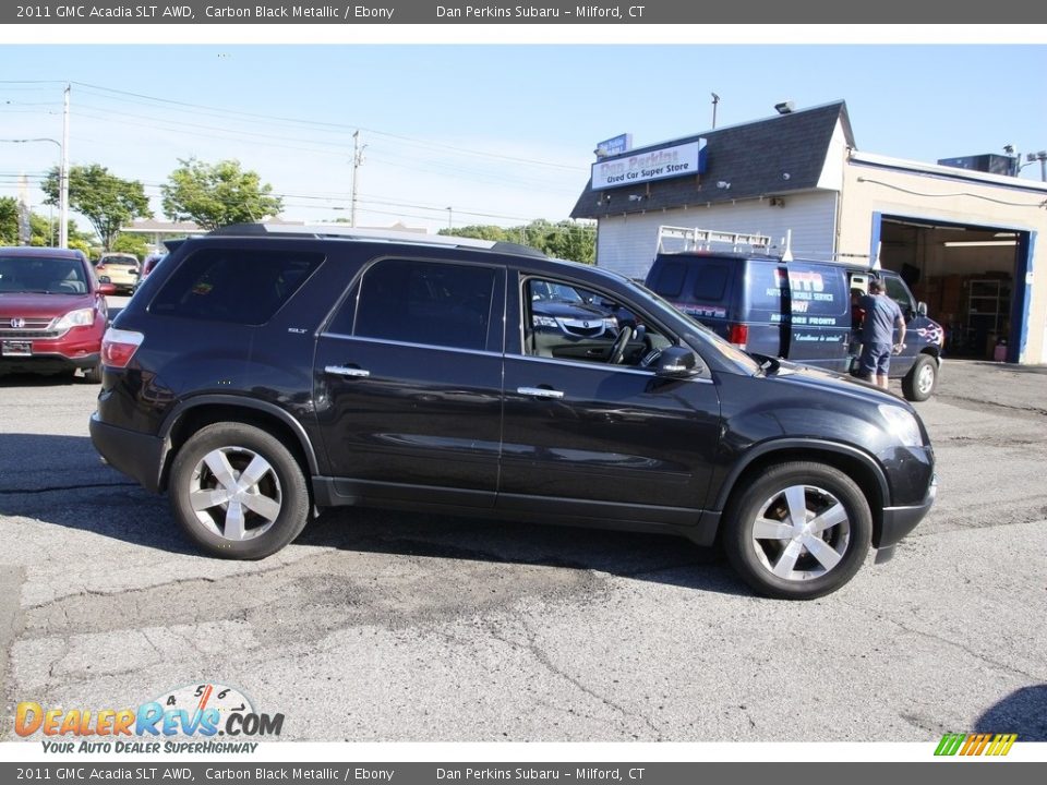 2011 GMC Acadia SLT AWD Carbon Black Metallic / Ebony Photo #4