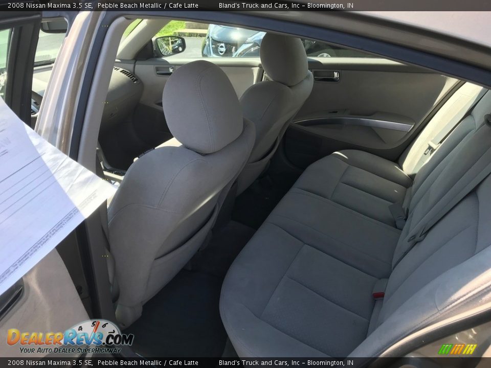 2008 Nissan Maxima 3.5 SE Pebble Beach Metallic / Cafe Latte Photo #11