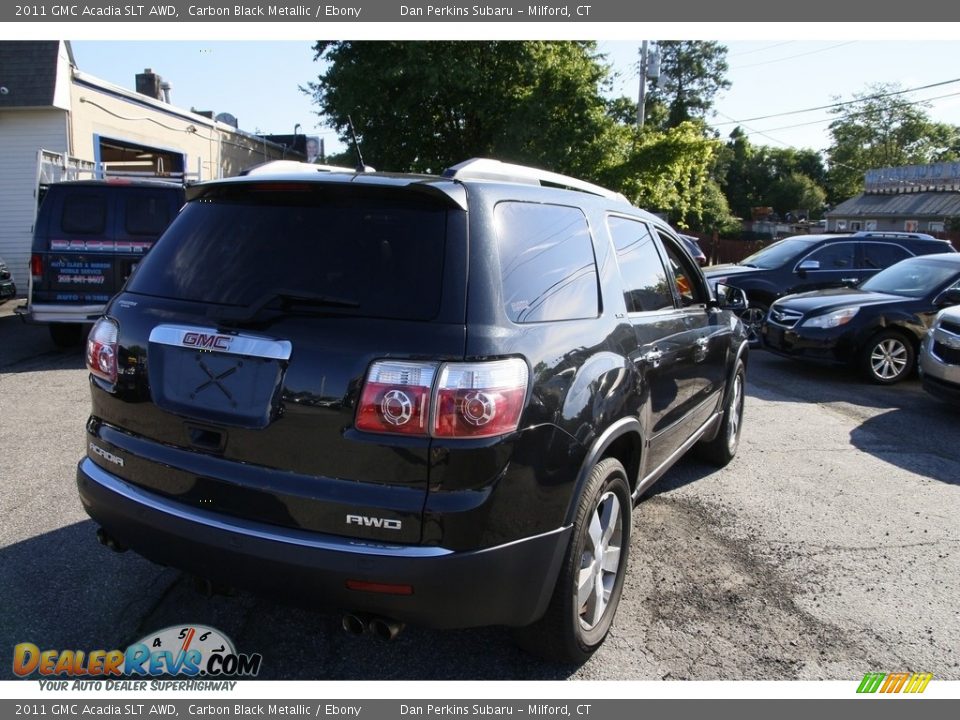 2011 GMC Acadia SLT AWD Carbon Black Metallic / Ebony Photo #5