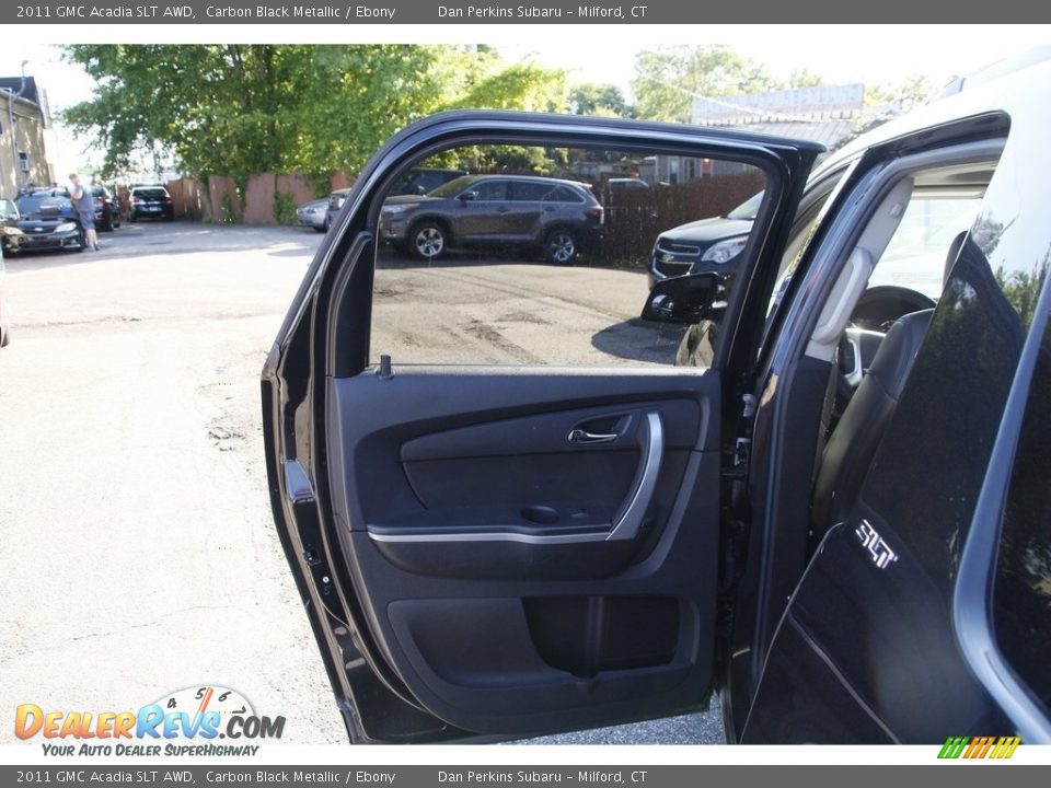 2011 GMC Acadia SLT AWD Carbon Black Metallic / Ebony Photo #11