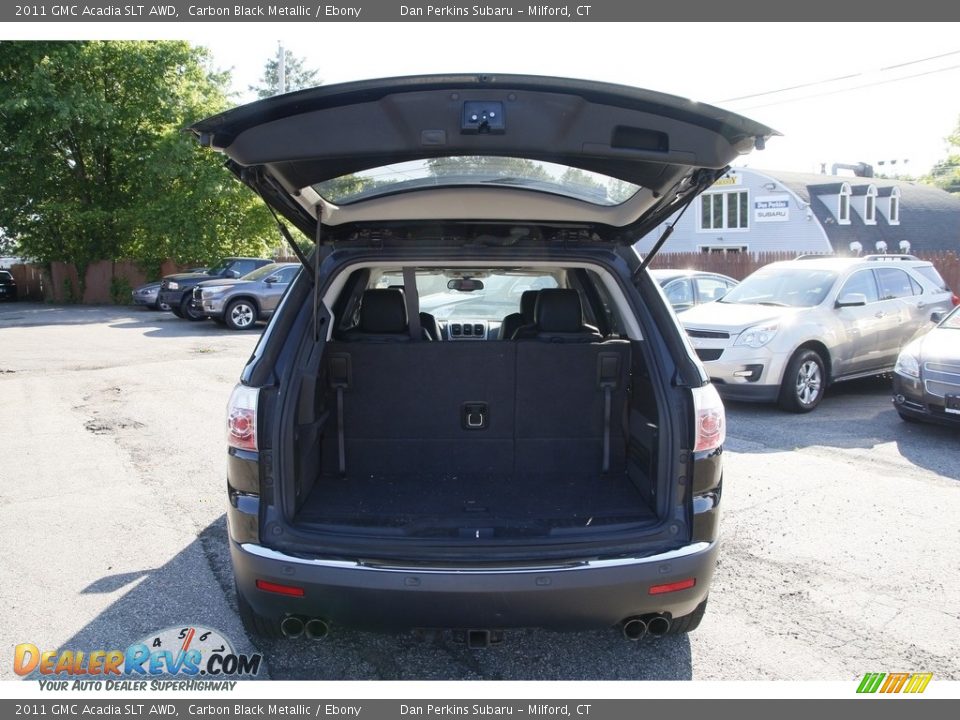 2011 GMC Acadia SLT AWD Carbon Black Metallic / Ebony Photo #13