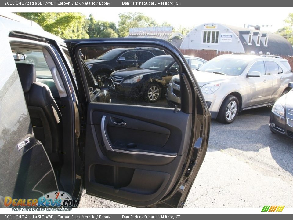 2011 GMC Acadia SLT AWD Carbon Black Metallic / Ebony Photo #14
