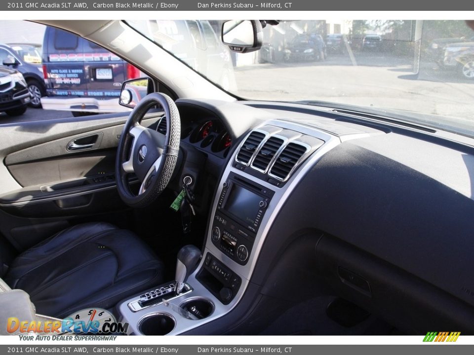 2011 GMC Acadia SLT AWD Carbon Black Metallic / Ebony Photo #15