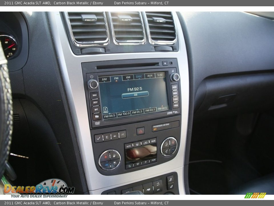 2011 GMC Acadia SLT AWD Carbon Black Metallic / Ebony Photo #18