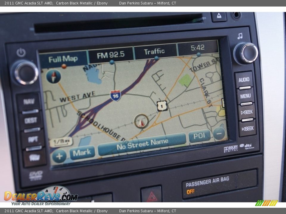 2011 GMC Acadia SLT AWD Carbon Black Metallic / Ebony Photo #19