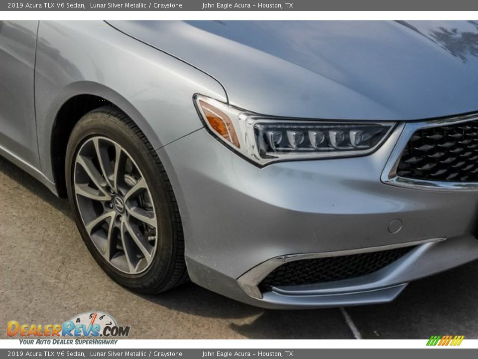 2019 Acura TLX V6 Sedan Lunar Silver Metallic / Graystone Photo #10