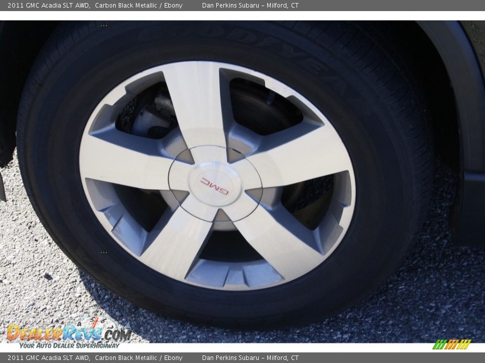 2011 GMC Acadia SLT AWD Carbon Black Metallic / Ebony Photo #23