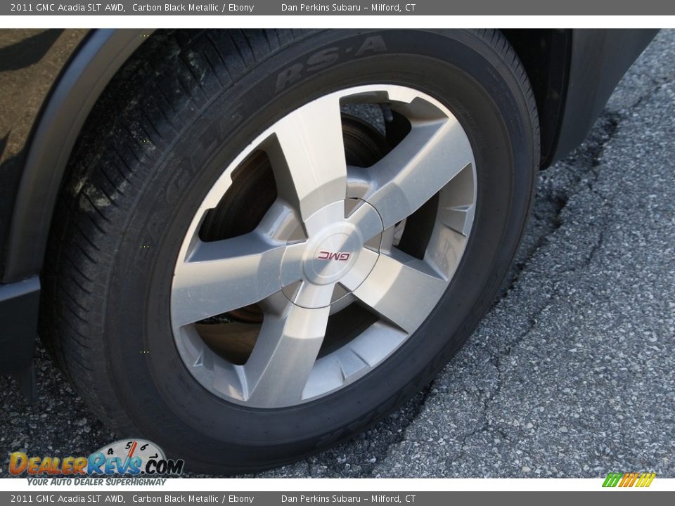 2011 GMC Acadia SLT AWD Carbon Black Metallic / Ebony Photo #24