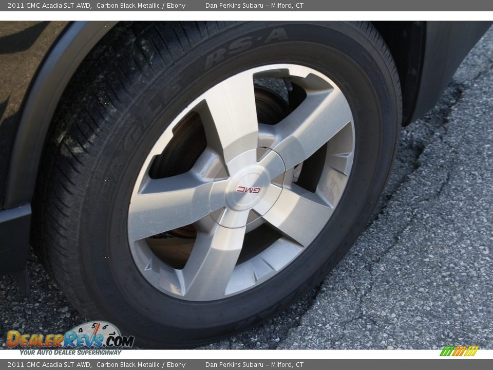 2011 GMC Acadia SLT AWD Carbon Black Metallic / Ebony Photo #25