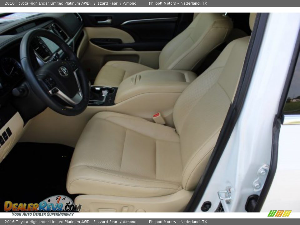 2016 Toyota Highlander Limited Platinum AWD Blizzard Pearl / Almond Photo #10