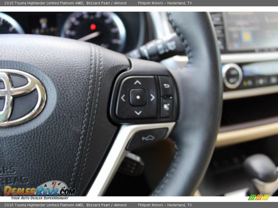 2016 Toyota Highlander Limited Platinum AWD Blizzard Pearl / Almond Photo #13