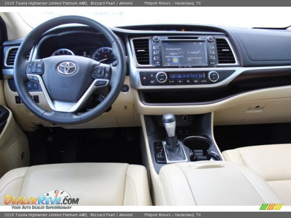 2016 Toyota Highlander Limited Platinum AWD Blizzard Pearl / Almond Photo #21