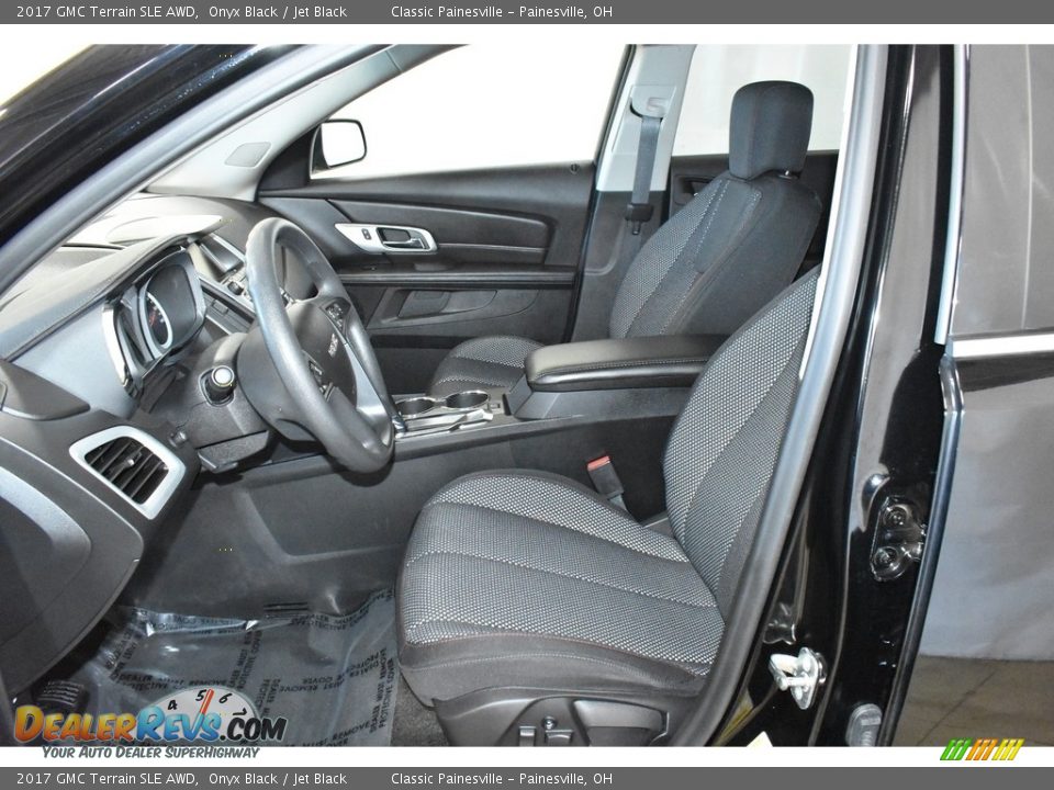 2017 GMC Terrain SLE AWD Onyx Black / Jet Black Photo #7