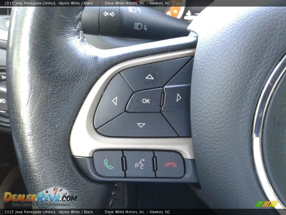 2015 Jeep Renegade Limited Alpine White / Black Photo #16