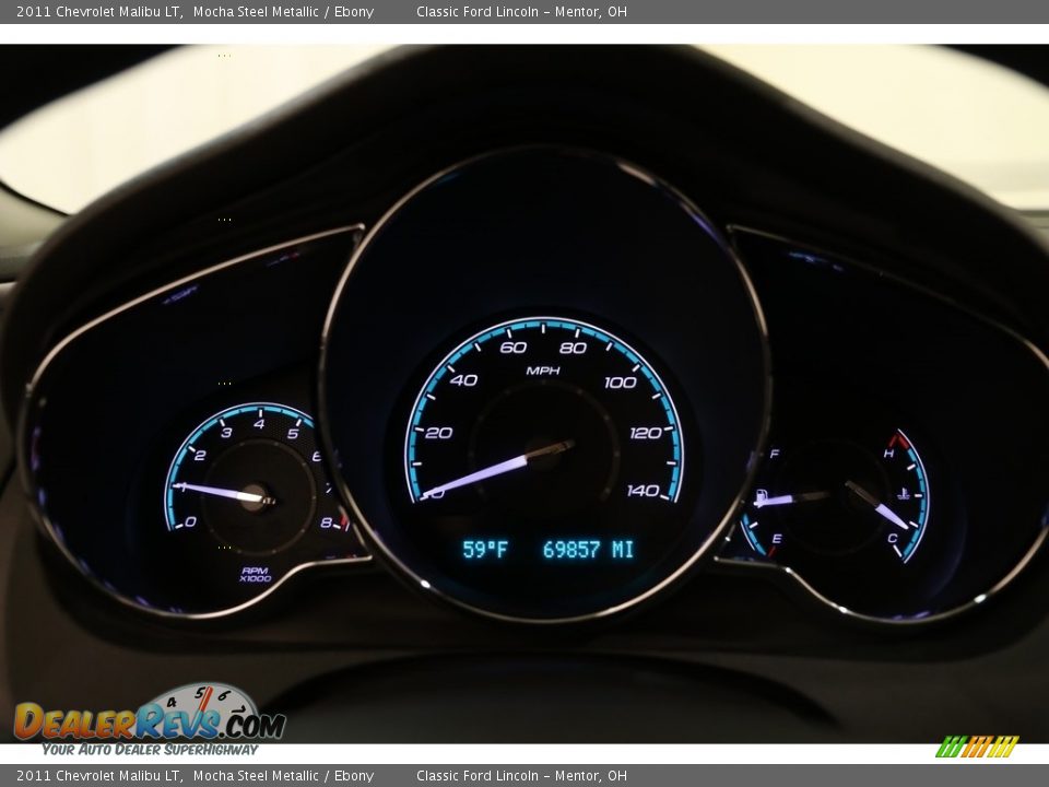 2011 Chevrolet Malibu LT Mocha Steel Metallic / Ebony Photo #8