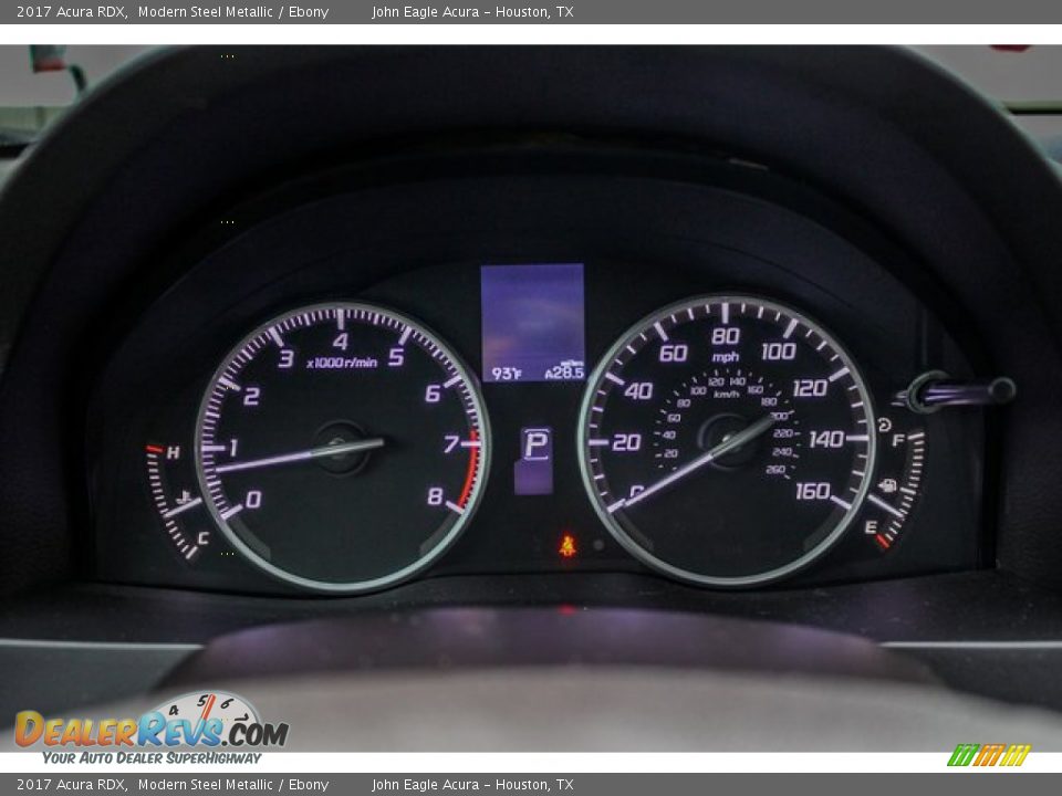 2017 Acura RDX Modern Steel Metallic / Ebony Photo #34