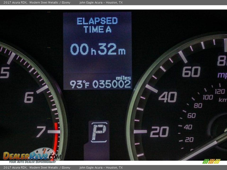 2017 Acura RDX Modern Steel Metallic / Ebony Photo #35