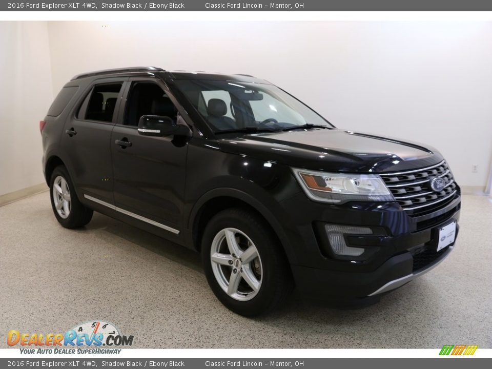 2016 Ford Explorer XLT 4WD Shadow Black / Ebony Black Photo #1